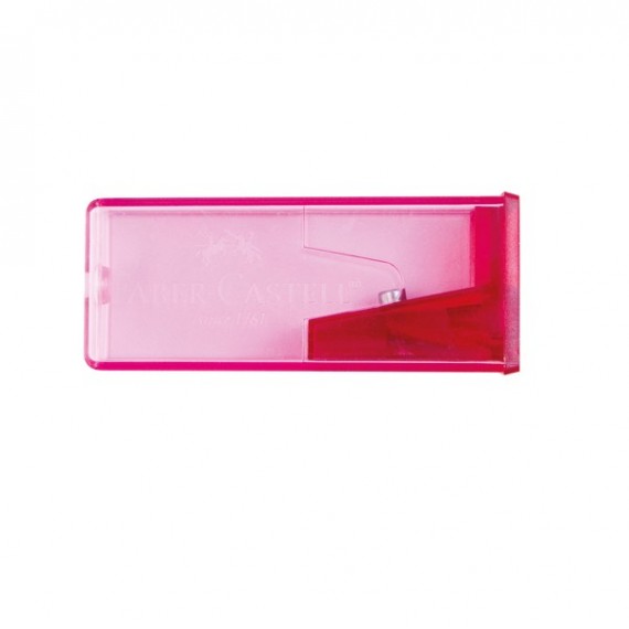 Temperamatite con contenitore - 1 foro - Faber Castell - conf. 25 pezzi
