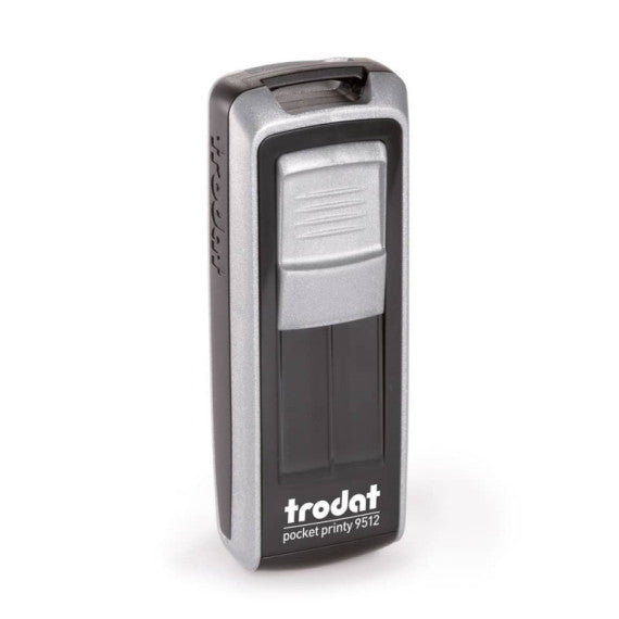 Timbri autoinchiostranti tascabili Trodat Pocket Printy 9512 47x18 mm nero/silver - 149204