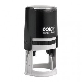 Timbro Colop R45 misura diametro 45mm autoinchiostrante personalizzato Timbro personalizzabile rotondo max 8 righe alta qualità
