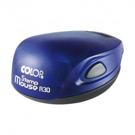Timbro Colop stamp mouse R30 tascabile diametro 30mm autoinchiostrante personalizzato Timbro personalizzabile rotondo 5 righe