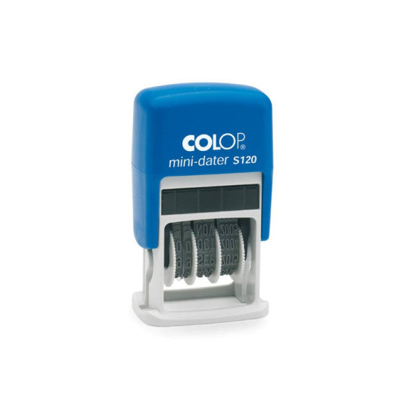 Timbro Colop S120 autoinchiostrante - carattere 8x45 mm mini datario S120