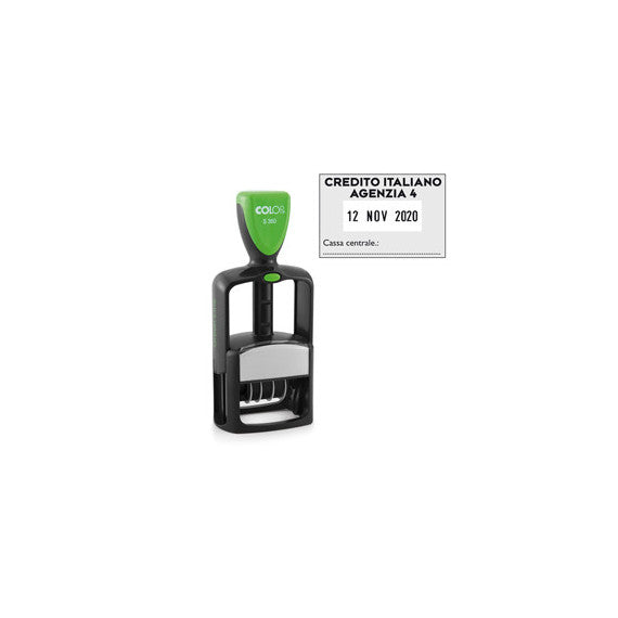 Timbro Datario Office S 360 - autoinchiostrante - personalizzabile - 3 x 4,5 cm - Colop®