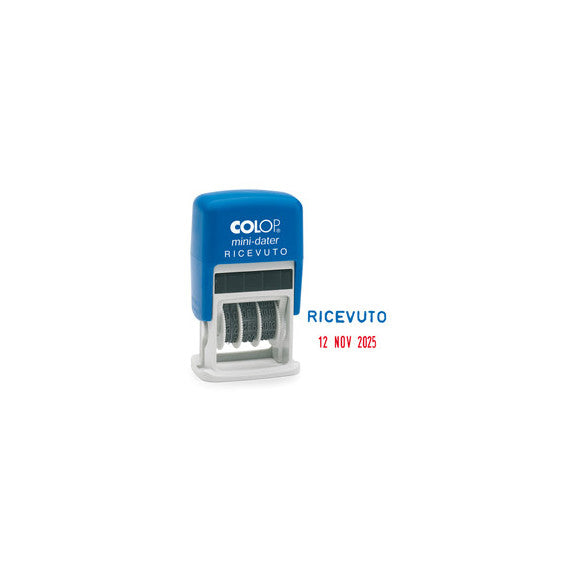 Timbro Mini Dater S160/L1 Datario + RICEVUTO - 4 mm - autoinchiostrante - Colop®