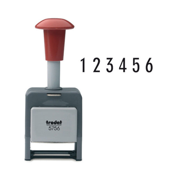 Timbro Numeratore 5756/P - automatico - 6 colonne - 5,5 mm - autoinchiostrante - Trodat®