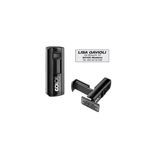 Timbro Pocket Stamp Plus 20 - 14x38 mm - 4 righe - autoinchiostrante - Colop