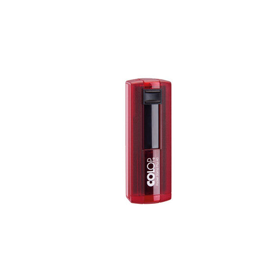 Timbro Pocket Stamp Plus 40 - autoinchiostrante - 23 x 59 mm - 6 righe - rosso rubino - Colop
