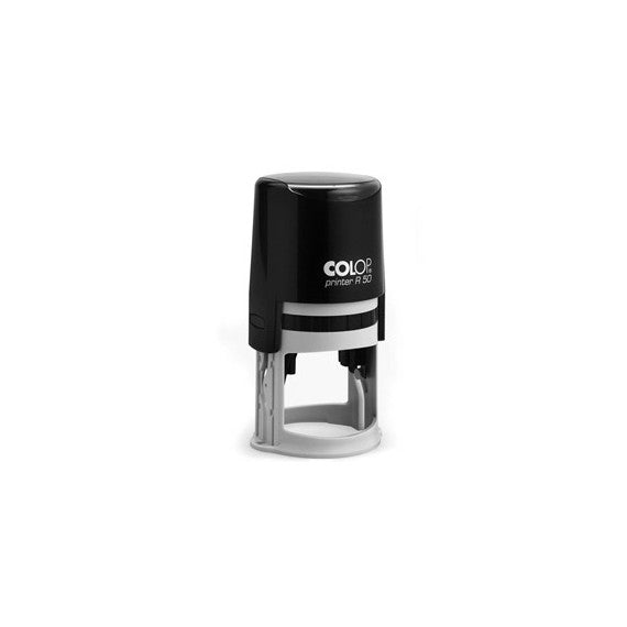 Timbro Printer R50 - diametro 50 mm - 6 righe - personalizzabile - autoinchiostrante - Colop