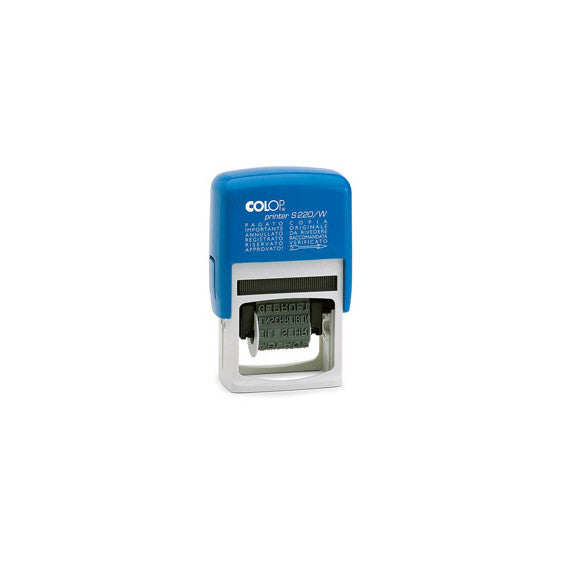 Timbro Printer S220/W Polinomio - 12 diciture - 4 mm - autoinchiostrante - Colop®