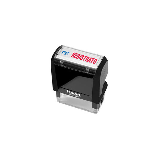 Timbro Printy 4912 Office Eco - autoinchiostrante - REGISTRATO - 47 x 18 mm - nero - Trodat