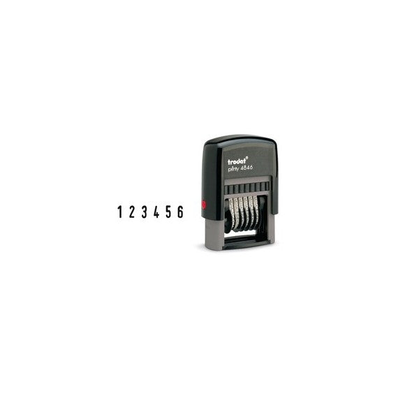 Timbro Printy Eco 4846 Numeratore - 6 cifre - 4 mm - autoinchiostrante - Trodat®