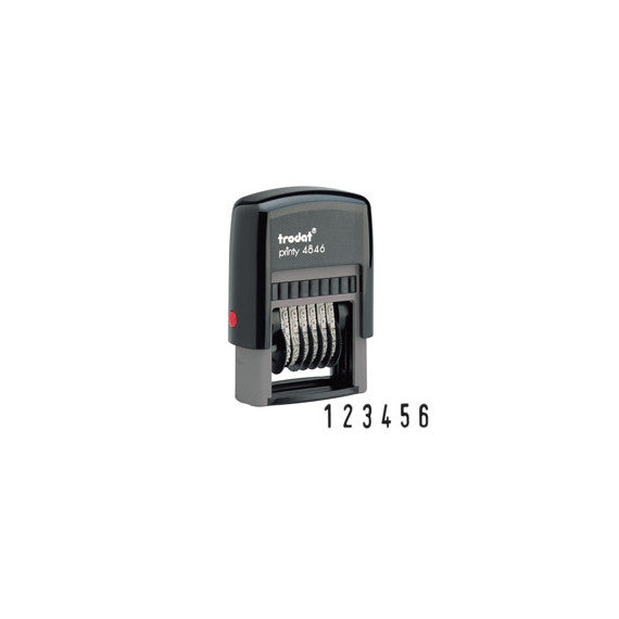 Timbro Printy Eco 4846 Numeratore - 6 cifre - 4 mm - autoinchiostrante - Trodat®