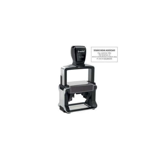 Timbro Professional 5203 - autoinchiostrante - personalizzabile - 49x28 mm - 7 righe - Trodat