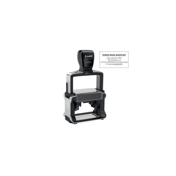Timbro Professional 5206 - autoinchiostrante - personalizzabile - 56x33 mm - 8 righe - Trodat