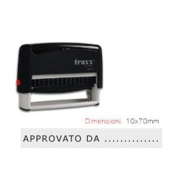 Timbro Traxx 9016 misura 10X70mm autoinchiostrante personalizzato Timbro personalizzabile max 2 righe alta qualità