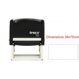 Timbro Traxx 9026 misura 38X75mm autoinchiostrante personalizzato Timbro personalizzabile max 8 righe alta qualità