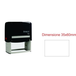 Timbro Traxx 9028 misura 35X60mm autoinchiostrante personalizzato Timbro personalizzabile max 7 righe alta qualità