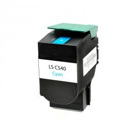 TONER 540H CIANO COMPATIBILE PER LEXMARK C540 N,543 dn,544 N,544 DN,544 DTN C540H1CG 2.000 PAGINE