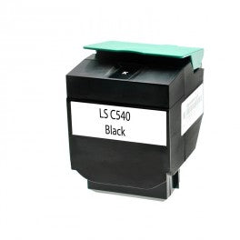 TONER 540H NERO COMPATIBILE PER LEXMARK C540 N,543 dn,544 N,544 DN,544 DTN C540H1KG 2.500 PAGINE