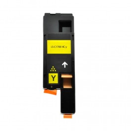 TONER C1700Y GIALLO COMPATIBILE SERIE ECO PER EPSON CX17,CX17NF,CX17FW,C1700,C1750N,C1750W S050611 CAPACITA 1.400 PAGINE