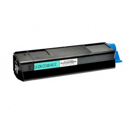 TONER C3100 CIANO COMPATIBILE PER OKI C3100 C3200 C5100N C5200N C5300 C5400 42127407 3.000 PAGINE