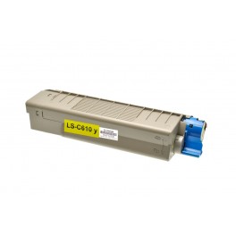 TONER C610 GIALLO COMPATIBILE SERIE ECO PER OKI C610 N,C610 DN,C610 DTN 44315305 6.000 PAGINE