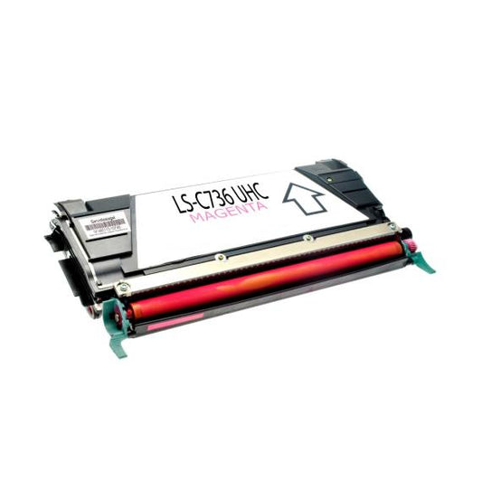 TONER C734 MAGENTA COMPATIBILE PER LEXMARK C734,X734,C746,X746,C748,X748 C734A1MG 6.000 PAGINE
