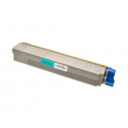 TONER C821 CIANO COMPATIBILE PER OKI C 801N 801DN C 821N 821DN 44643003 7.300 PAGINE