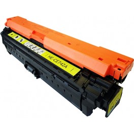 TONER CE742A GIALLO COMPATIBILE PER HP CP 5225,CP 5225 DN,CP 5225 CE742A 7.300 PAGINE
