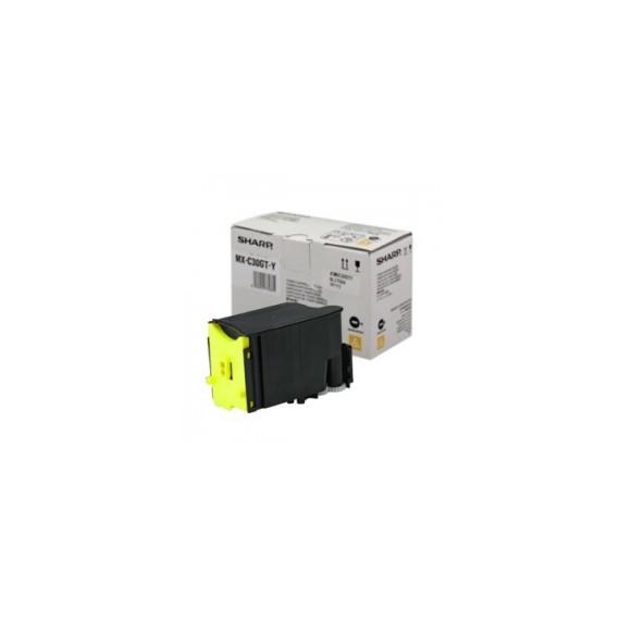 TONER MX-C30GT-Y GIALLO ORIGINALE MXC30GTY PER SHARP MX-C250F MX-C300W MX-C303W MX-C304 MX-C30 6.000 PAGINE