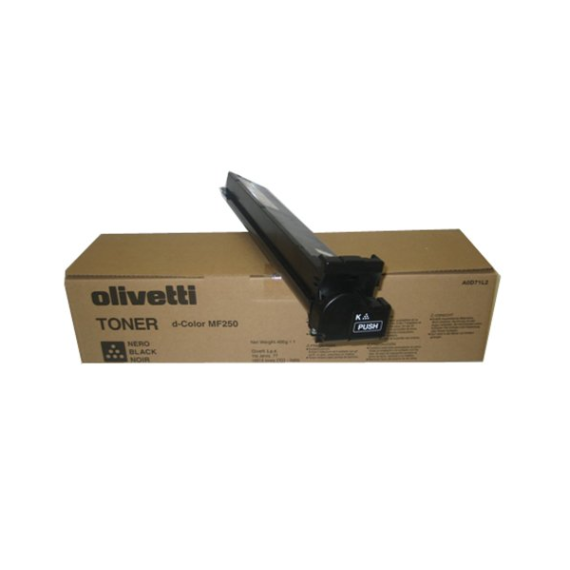 TONER OLIVETTI B0727 NERO ORIGINALE PER OLIVETTI D-COLOR MF 201+ , D-COLOR MF 250 24.500 PAGINE