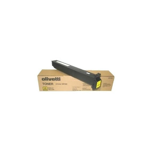 TONER OLIVETTI B0728 GIALLO ORIGINALE PER OLIVETTI D-COLOR MF 201+ , D-COLOR MF 250 18.500 PAGINE