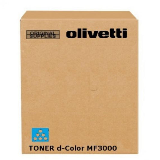 TONER OLIVETTI B0892 CIANO ORIGINALE PER OLIVETTI D-COLOR MF3000 3000MF A0X54L2 CAPACITA 6.000 PAGINE