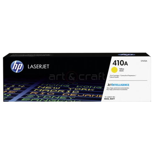 TONER ORIGINALE HP CF412A GIALLO 410A PER HP PRO M452NW M452DN M477FNW M477FDN M477FDW CAPACITA 2.300 PAGINE