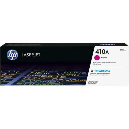 TONER ORIGINALE HP CF413A MAGENTA 410A PER HP PRO M452NW M452DN M477FNW M477FDN M477FDW CAPACITA 2.300 PAGINE