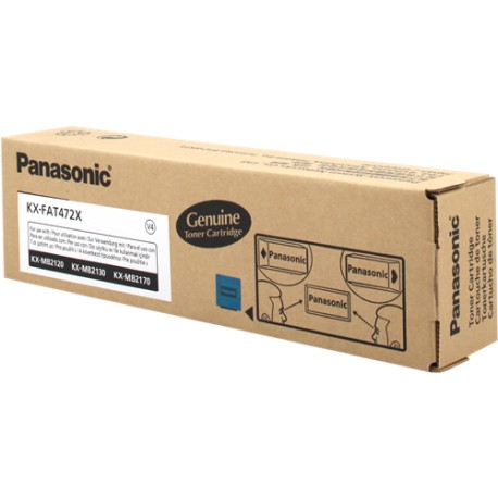 TONER ORIGINALE KX-FAT472X NERO PER PANASONIC KX-MB2120,MB2128,MB2130,MB2168,MB2170 472X 2.000 PAGINE