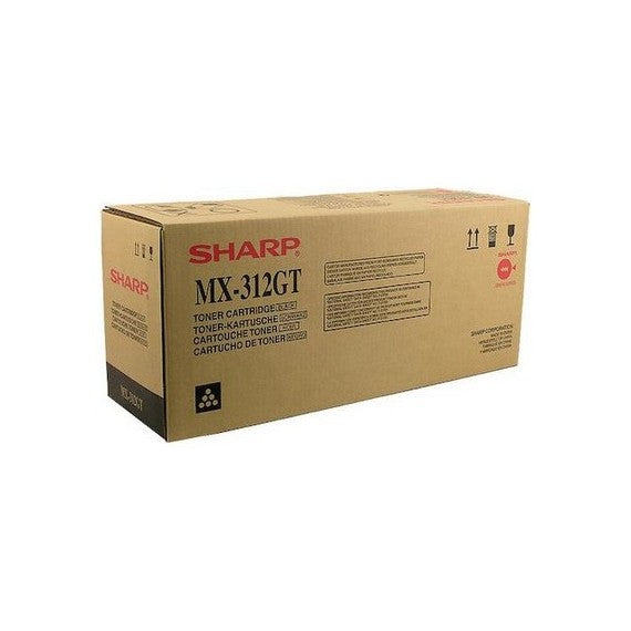 TONER SHARP MX-312GT NERO ORIGINALE PER SHARP MX-M260 M310 M354N M264N M314N MX312GT CAPACITA 25.000 PAGINE