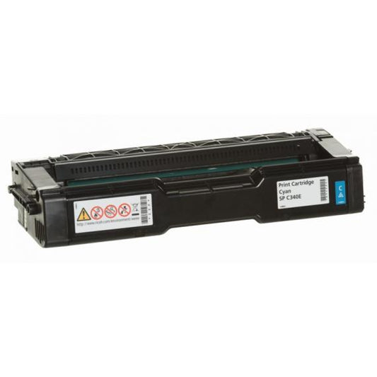 TONER SP C340 CIANO COMPATIBILE SERIE ECO 407900 PER RICOH AFICIO SP C340dn SP C341 CAPACITA 5.000 PAGINE