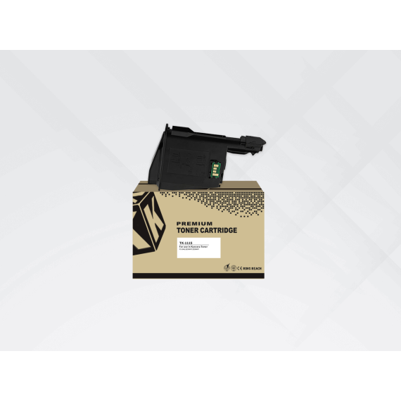Toner TK-1115 nero Zeus alta qualità (con polvere originale) compatibile per Kyocera FS-1220,FS-1320,FS-1041 TK1115 1.600 pagine