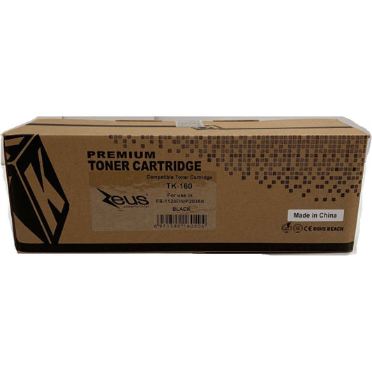 Toner TK160 nero Zeus alta qualità (con polvere originale) compatibile per Kyocera FS 1120D TK-160 2.500 pagine