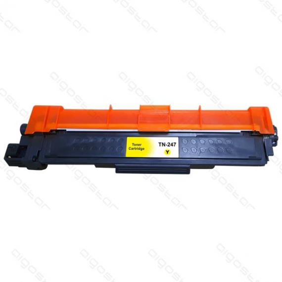 TONER TN247Y GIALLO TN243 CON CHIP COMPATIBILE SERIE ECO BROTHER Dcp-L3500s HL-L3200s MFC-L3700s TN-247 TN-243 2.300 PAGINE