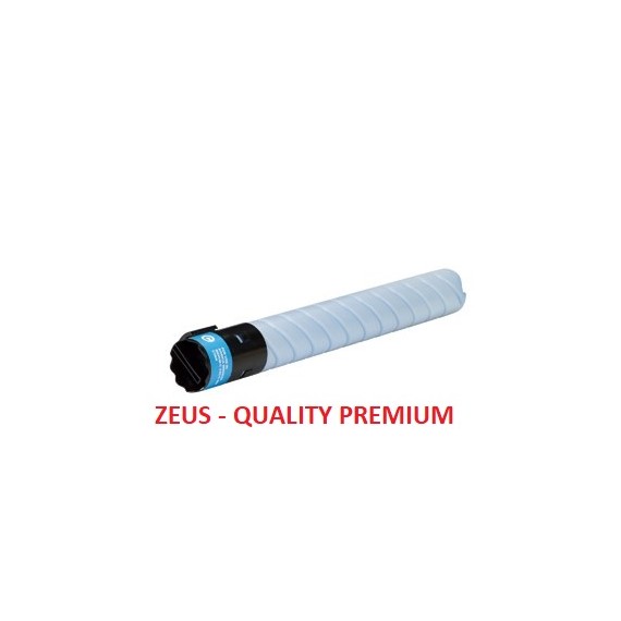 TONER TN512C CIANO ZEUS (CON POLVERE ORIGINALE) A33K452 COMPATIBILE PER MINOLTA Bizhub C454,C554 TN-512 CAPACITA' 28.000 PAGINE