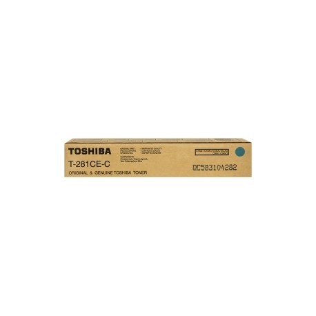 TONER TOSHIBA T-281-CEC CIANO ORIGINALE PER TOSHIBA E-Studio 281c, 351e, 451e, 351c, 451c 6AK00000046 10.000 PAGINE