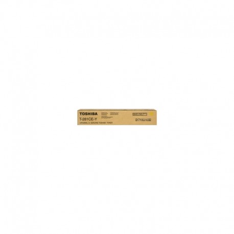 TONER TOSHIBA T-281-CEY GIALLO ORIGINALE PER TOSHIBA E-Studio 281c, 351e, 451e, 351c, 451c 6AK00000107 10.000 PAGINE
