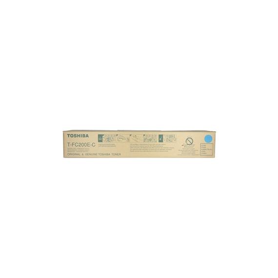 TONER TOSHIBA T-FC200E-C CIANO ORIGINALE 6AJ00000119 6AJ00000195 T-FC200EC PER TOSHIBA E-STUDIO 2000AC,2500AC 33.600 PAGINE