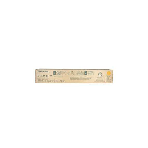TONER TOSHIBA T-FC200E-Y GIALLO ORIGINALE 6AJ00000131 6AJ00000198 T-FC200EY PER TOSHIBA E-STUDIO 2000AC,2500AC 33.600 PAGINE