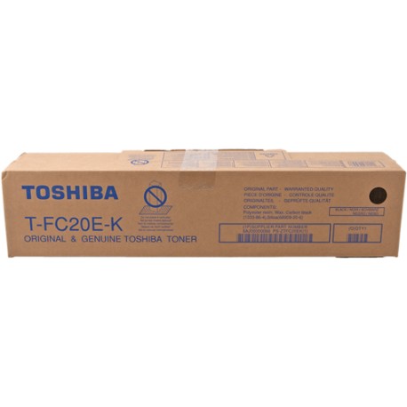 TONER TOSHIBA T-FC20EK NERO ORIGINALE PER TOSHIBA E-Studio 2020C T-FC20EK 6AJ00000066 20.300 PAGINE