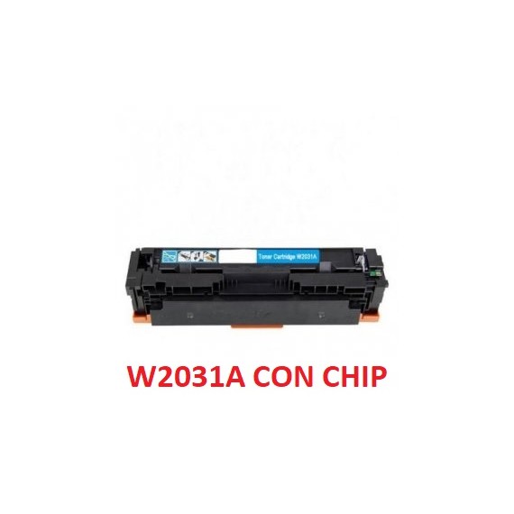 TONER W2031A CIANO COMPATIBILE 415A CON CHIP PER HP Color LaserJet Pro M454 ,M479 CAPACITA 2.100 PAGINE