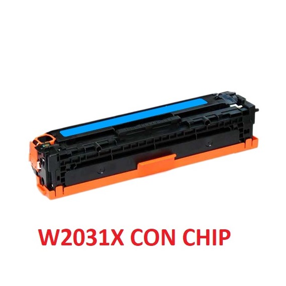 TONER W2031X CIANO CON CHIP COMPATIBILE 415X PER HP Color LaserJet Pro M454 ,M479 W2031A 415A CAPACITA 6.000 PAGINE