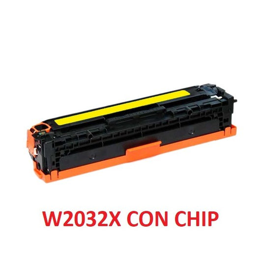 TONER W2032X GIALLO CON CHIP COMPATIBILE 415X PER HP Color LaserJet Pro M454 ,M479 W2032A 415A CAPACITA 6.000 PAGINE