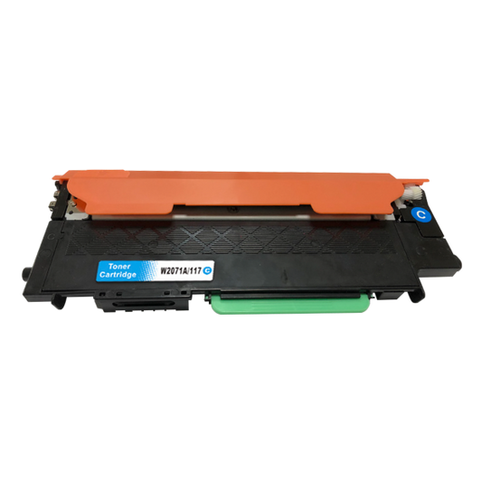 TONER W2071C CIANO COMPATIBILE SERIE ECO 117A CON CHIP PER HP Color Laser HP 150a,150nw,178nw,179fnw CAPACITA' 700 PAGINE